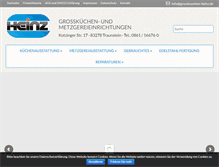 Tablet Screenshot of grosskuechen-heinz.de